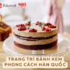 Trang trí bánh kem phong cách Hàn Quốc